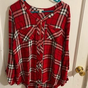 Women’s Tunic Flannel Top
